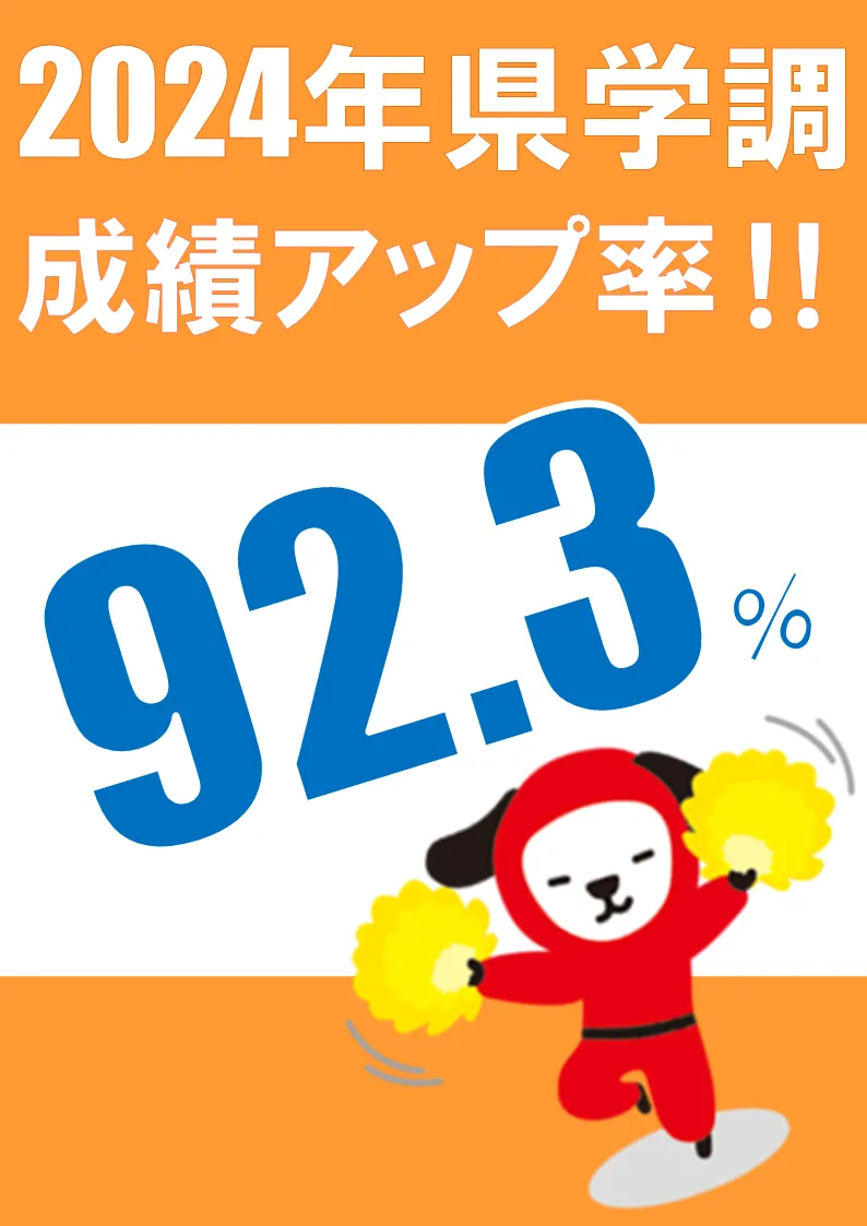 がくしゅうかんの生徒の点数アップ・順位アップ実績カード